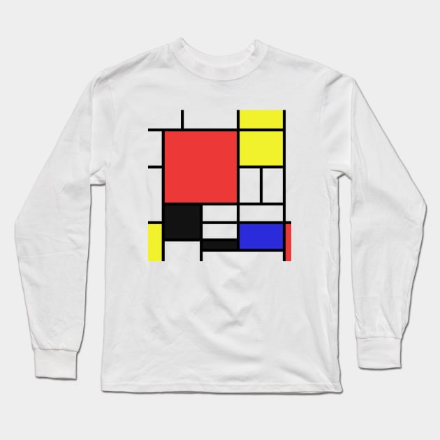 Mondrian Long Sleeve T-Shirt by shamila